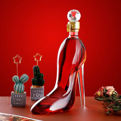 Luxurious Crystal 350/750ML High Heels Shape Decanter