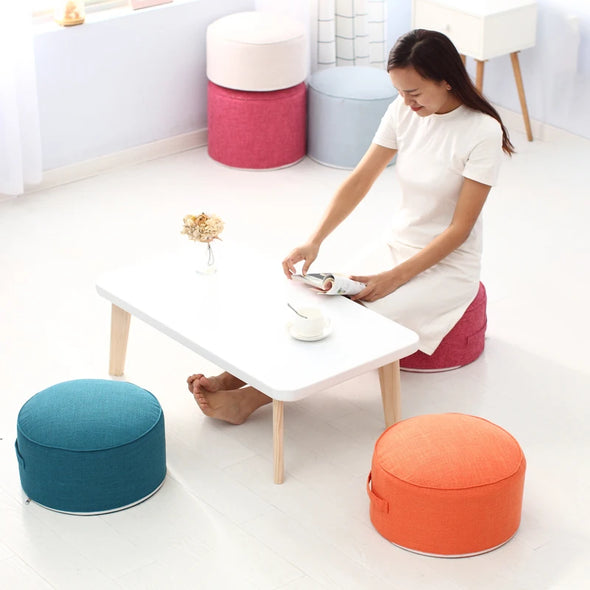 Tea Ceremony Floor Poufs With Fillings