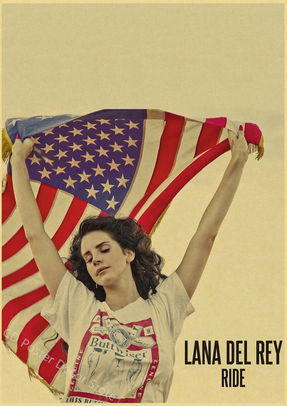 Singer Lana Del Rey Poster