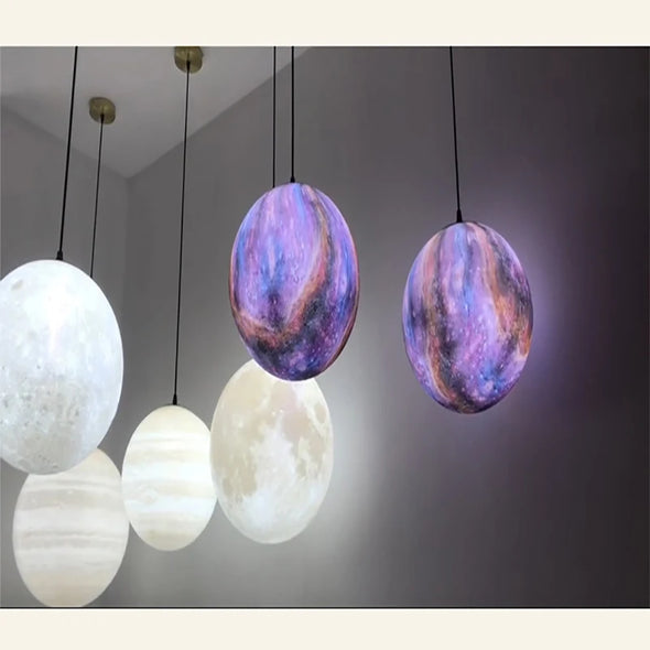 LED Moon Pendant Light