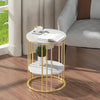 Round Marble Accent Coffee Table