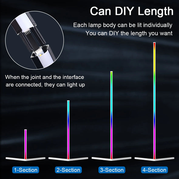 LED Floor Lamp with Remote Control