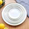 White Porcelain Dinner Dishes and Plates